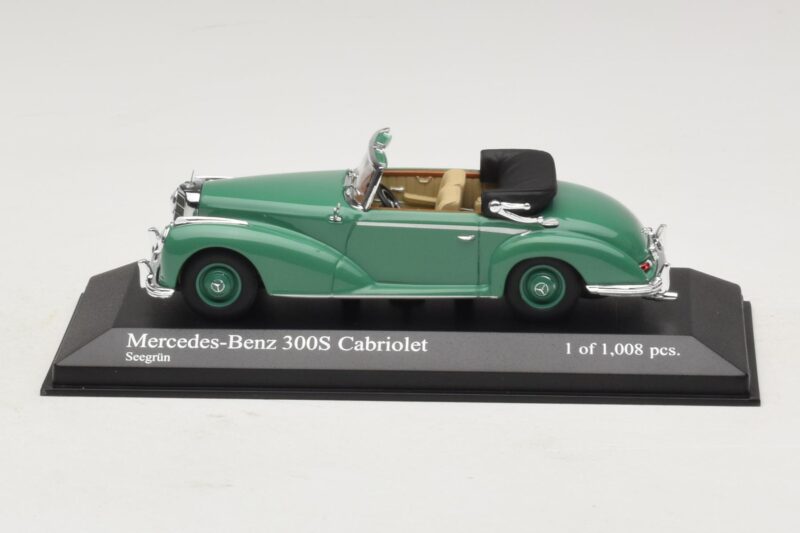 Mercedes 300S Cabriolet Vert Minichamps 1:43 Mercedes 300S Cabriolet Vert Minichamps 1:43 430032335 Métal
