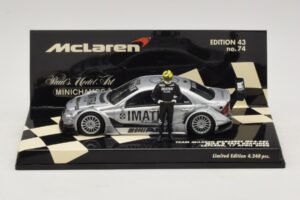 Mercedes C203 DTM Team McLaren Mercedes MP4-98T Mika & Erja Hakkinen Lapland 17 April 2000 Minichamps 1:43 530984378-P1 Métal