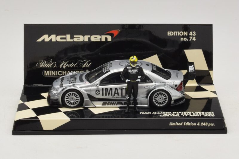 Mercedes C203 DTM Team McLaren Mercedes MP4-98T Mika & Erja Hakkinen Lapland 17 April 2000 Minichamps 1:43 530984378-P1 Métal