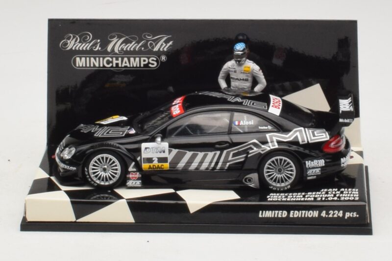 Mercedes CLK DTM #2 J. Alesi First DTM Podium Finish Hockenheim 2002 Minichamps 1:43 400023292 Métal