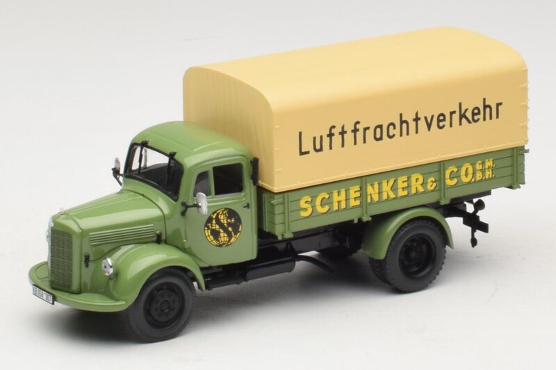 Mercedes L 3500 Camion Plateau Schenker Minichamps 1:43 439350028 Métal