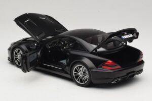 Mercedes SL65 AMG R230 Black Series Matt Black Minichamps 1:18 100038121 Métal — image 5 sur 8