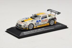Mercedes SLS AMG GT3 #22 Rowe Racing Graf / Jager Nurburgring 24 Hours 2013 Minichamps 1:43 410133222 Métal — image 2 sur 4