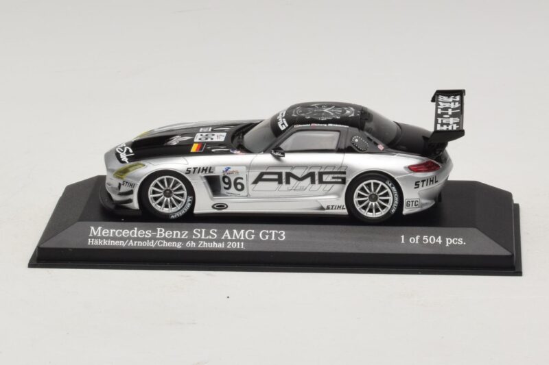 Mercedes SLS AMG GT3 #96 M. Hakkinen / R. Arnold 6 Hours of Zhuhai 2011 Minichamps 1:43 Mercedes SLS AMG GT3 #96 M. Hakkinen / R. Arnold 6 Hours of Zhuhai 2011 Minichamps 1:43 410113296 Métal