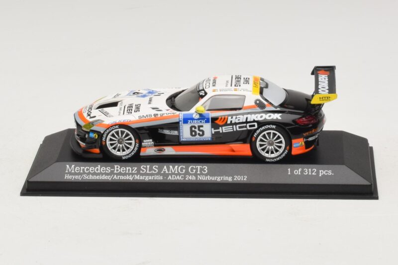 Mercedes SLS AMG GT3 #65 Hankook 24 Hours of Nurburgring 2012 Minichamps 1:43 437123265 Métal