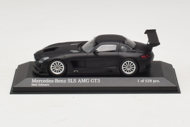 Mercedes SLS AMG GT3 Noir Mat Minichamps 1:43 Mercedes SLS AMG GT3 Noir Mat Minichamps 1:43 410113200 Métal