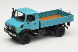 Mercedes Unimog 1300 L Camion Plateau Bleu Minichamps 1:43 439033020 Métal