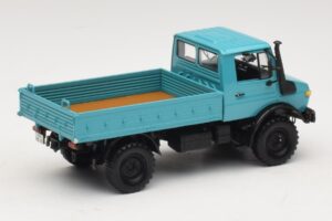 Mercedes Unimog 1300 L Camion Plateau Bleu Minichamps 1:43 439033020 Métal — image 2 sur 6