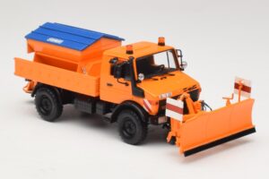 Mercedes Unimog 1300 L Chasse-Neige Orange Minichamps 1:43 439033060 Métal — image 4 sur 6