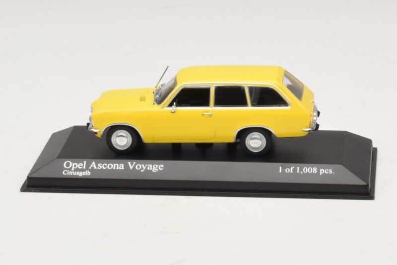 Opel Ascona A Voyage Jaune Minichamps 1:43 Opel Ascona A Voyage Jaune Minichamps 1:43 400045811 Métal