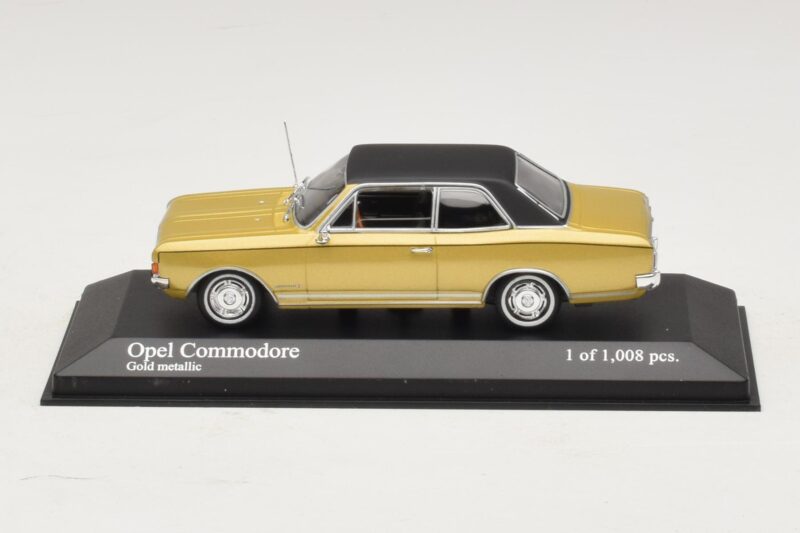 Opel Commodore A Or Métallisé Minichamps 1:43 430046165 Métal
