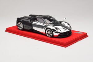Pagani Huayra Chrome Silver Pièce Unique BBR 1:18 P1873CM Résine — image 4 sur 7
