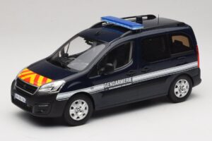 Peugeot Partner Gendarmerie Bleu Foncé Norev 1:18 184890 Métal