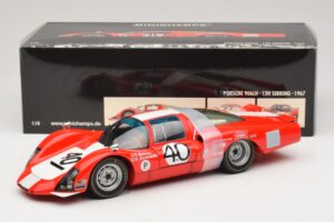 Porsche 906 LH Squadra Tartaruga #40 D. Spoerry / R. Steinemann 12 Hours of Sebring 1967 Minichamps 1:18 100676140 Métal — image 8 sur 8