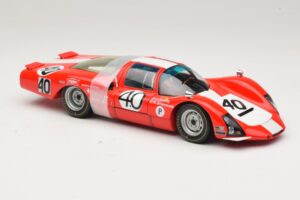 Porsche 906 LH Squadra Tartaruga #40 D. Spoerry / R. Steinemann 12 Hours of Sebring 1967 Minichamps 1:18 100676140 Métal — image 6 sur 8