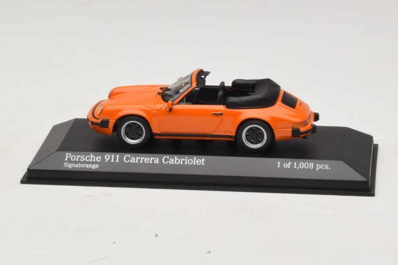 Porsche 911 930 Carrera Cabriolet Orange Minichamps 1:43 Porsche 911 930 Carrera Cabriolet Orange Minichamps 1:43 430062038 Métal