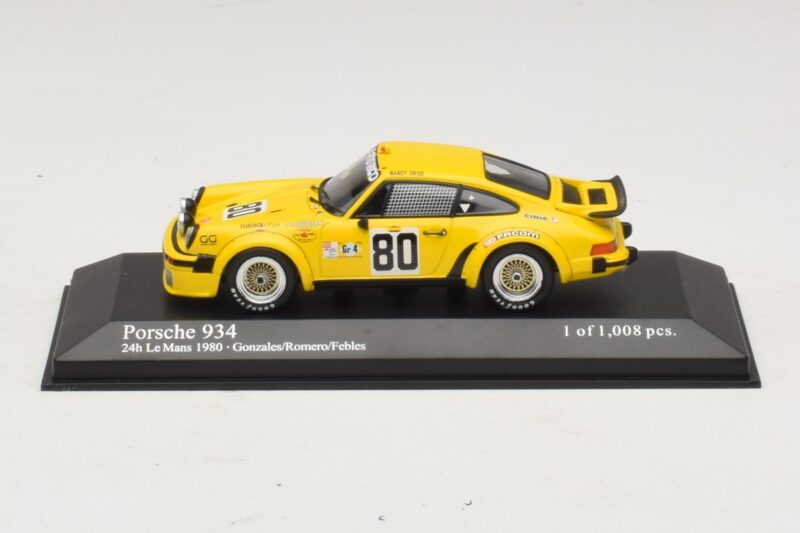 Porsche 911 934 #80 Gonzalez / Romero 24 Hours of Le Mans 1980 Minichamps 1:43 Porsche 911 934 #80 Gonzalez / Romero 24 Hours of Le Mans 1980 Minichamps 1:43 400806480 Métal