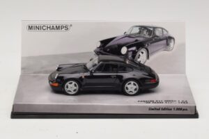Porsche 911 964 Turbo S 3.6 30e Anniversaire Noir Minichamps 1:43 436069171 Métal