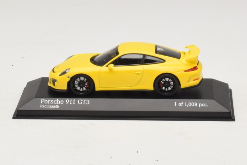 Porsche 911 991 GT3 Jaune Minichamps 1:43 Porsche 911 991 GT3 Jaune Minichamps 1:43 410062021 Métal