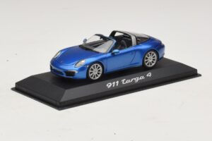 Porsche 911 991 Targa Bleu Métallisé Minichamps 1:43 WAP0200350E Métal — image 2 sur 4