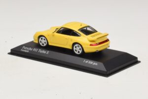 Porsche 911 993 Turbo S Jaune Minichamps 1:43 430069270 Métal — image 3 sur 4