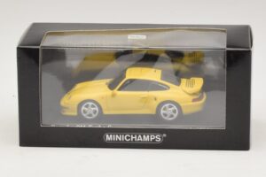 Porsche 911 993 Turbo S Jaune Minichamps 1:43 430069270 Métal — image 4 sur 4