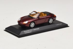 Porsche 911 996 Cabriolet Rouge Métallisé Minichamps 1:43 400061092 Métal — image 2 sur 4