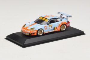 Porsche 911 996 GT3 RSR Gulf #73 Lefort / Lambert 1000km Spa 2005 Minichamps 1:43 400056473-P1 Métal — image 2 sur 4