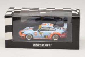 Porsche 911 996 GT3 RSR Gulf #73 Lefort / Lambert 1000km Spa 2005 Minichamps 1:43 400056473-P1 Métal — image 4 sur 4