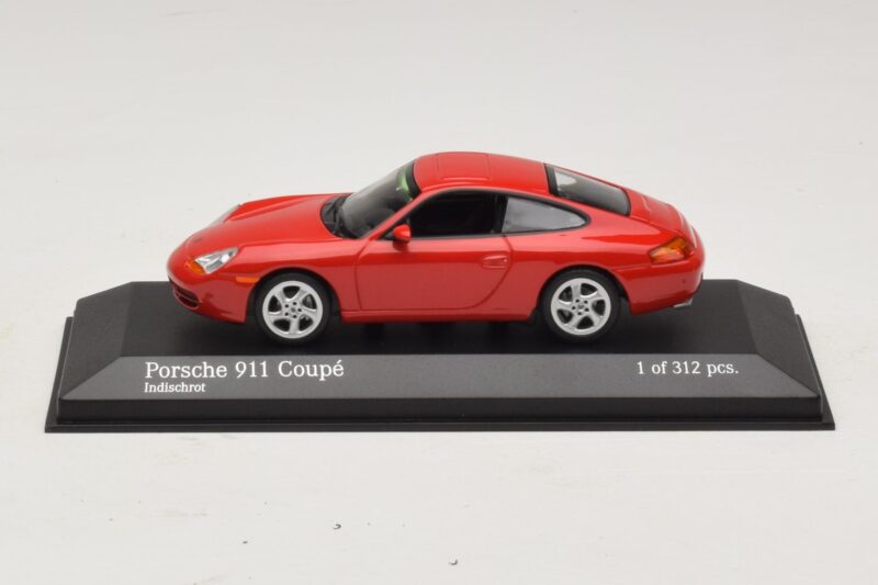 Porsche 911 996 Rouge Minichamps 1:43 400061181 Métal
