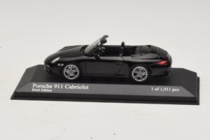 Porsche 911 997 Carrera Cabriolet Black Edition Minichamps 1:43 400066434 Métal