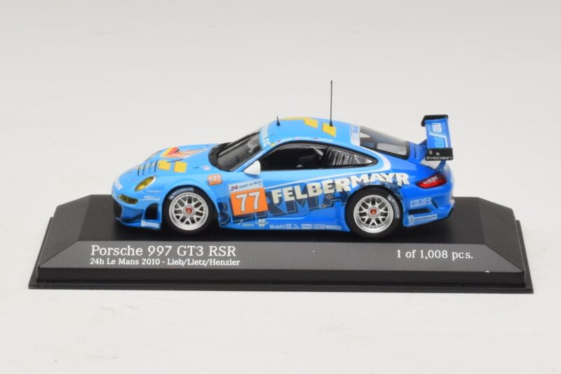 Porsche 911 997 GT3 RSR GT2 #77 M. Lieb / R. Lietz / W. Henzler 24 Hours of Le Mans 2010 Minichamps 1:43 410106977 Métal