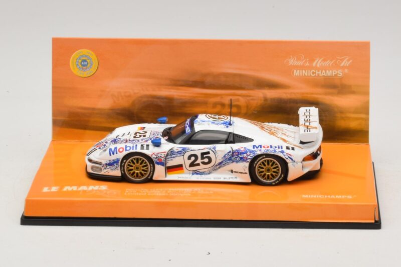 Porsche 911 GT1 #25 B. Wollek / T. Boutsen / H-J. Stuck 24 Hours of Le Mans 1996 Minichamps 1:43 Porsche 911 GT1 #25 B. Wollek / T. Boutsen / H-J. Stuck 24 Hours of Le Mans 1996 Minichamps 1:43 403966625 Métal
