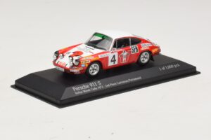 Porsche 911 S #4 G. Larrousse / J-C. Perramond 2nd Place Rally Monte Carlo 1972 Minichamps 1:43 400726804 Métal — image 2 sur 4