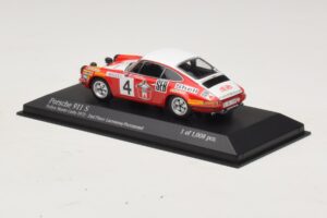Porsche 911 S #4 G. Larrousse / J-C. Perramond 2nd Place Rally Monte Carlo 1972 Minichamps 1:43 400726804 Métal — image 3 sur 4