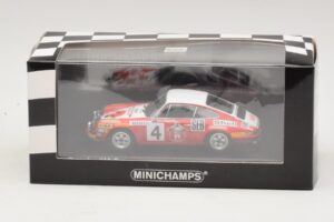 Porsche 911 S #4 G. Larrousse / J-C. Perramond 2nd Place Rally Monte Carlo 1972 Minichamps 1:43 400726804 Métal — image 4 sur 4