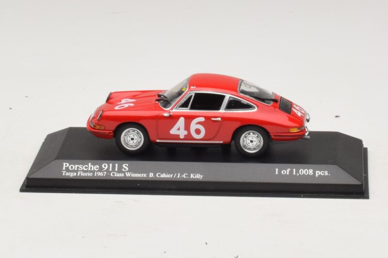 Porsche 911 S #46 Cahier / Killy Class Winners Targa Florio 1967 Minichamps 1:43 Porsche 911 S #46 Cahier / Killy Class Winners Targa Florio 1967 Minichamps 1:43 430676746 Métal