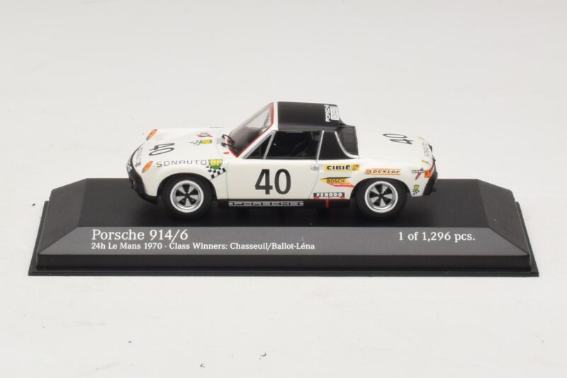 Porsche 914/6 #40 G. Chasseuil / C. Ballot-Lena Class Winners 24 Hours of Le Mans 1970 Minichamps 1:43 400706540 Métal