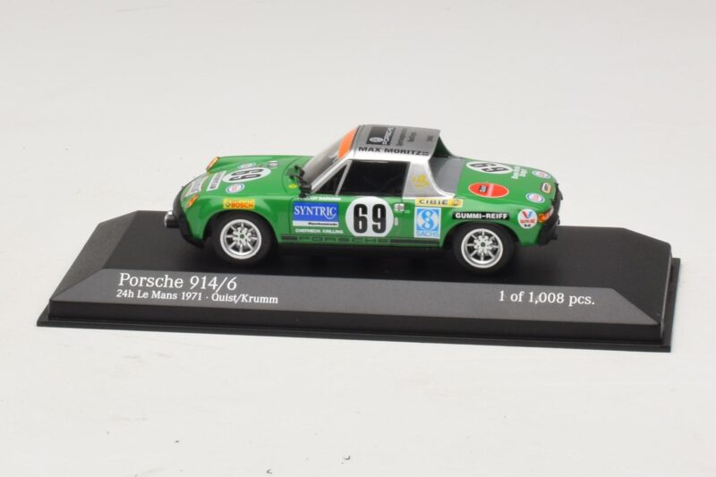 Porsche 914/6 Max Moritz Racing #69 Quist / Krumm 24 Hours of Le Mans 1971 Minichamps 1:43 400716569 Métal