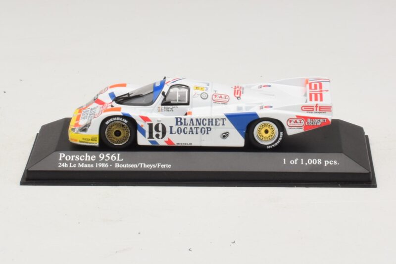 Porsche 956L #19 T. Boutsen / D. Theys 24 Hours of Le Mans 1986 Minichamps 1:43 430866519 Métal