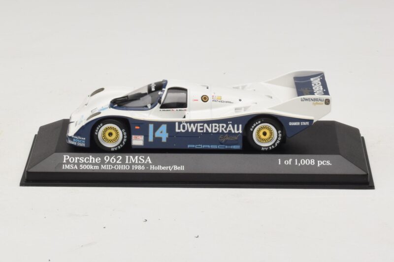 Porsche 962 IMSA #14 A. Holbert / D. Bell Mid-Ohio 500km 1986 Minichamps 1:43 Porsche 962 IMSA #14 A. Holbert / D. Bell Mid-Ohio 500km 1986 Minichamps 1:43 400866514 Métal