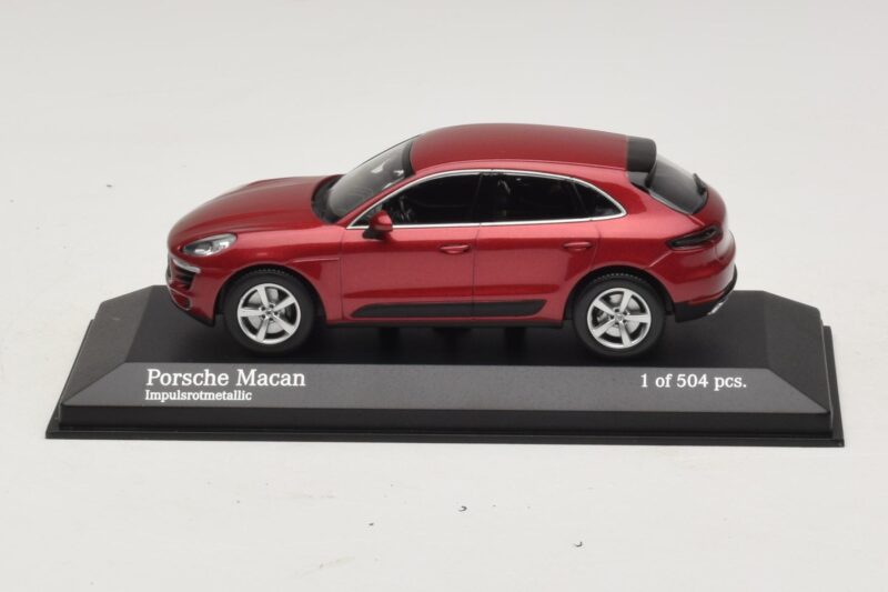 Porsche Macan 95B Rouge Métallisé Minichamps 1:43 410062600 Métal