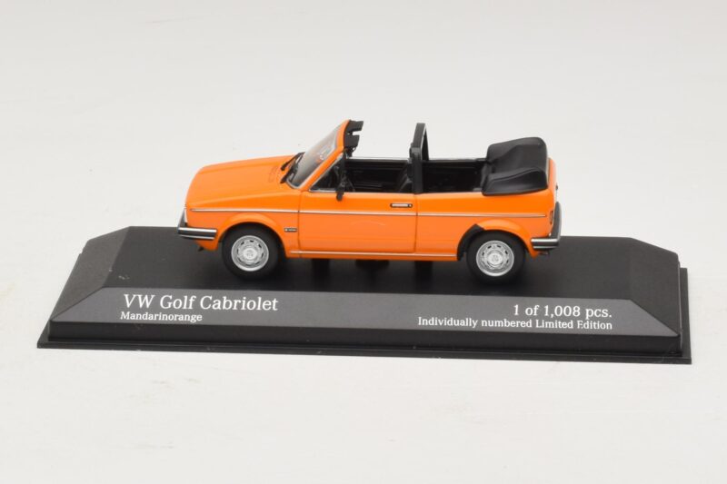 Volkswagen Golf Mk1 Cabriolet Orange Minichamps 1:43 Volkswagen Golf Mk1 Cabriolet Orange Minichamps 1:43 400055131 Métal