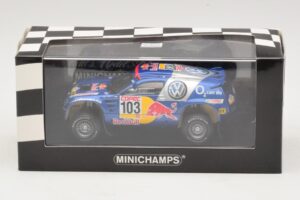 Volkswagen Race Touareg #103 B. Saby / R. Perin Winner Rally Por Las Pampas 2005 Boîte De Remplacement Minichamps 1:43 436055 — image 4 sur 4
