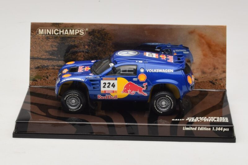 Volkswagen Race Touareg Red Bull #224 B. Saby / Stevenson Dakar Rally 2005 Minichamps 1:43 436045324 Métal