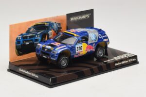 Volkswagen Race Touareg Red Bull #310 J. Kleinschmidt / F. Pons Dakar Rally 2005 Minichamps 1:43 436055310 Métal — image 2 sur 5