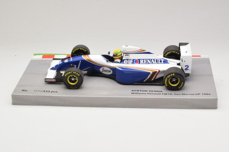 Williams FW16 Renault #2 A. Senna San Marino GP 1994 Minichamps 1:18 543941833 Métal