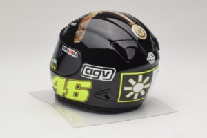 Casque AGV V. Rossi MotoGP Jerez Test 2007 Minichamps 1:2 327070046 Métal — image 3 sur 7