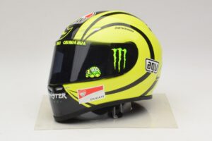 Casque AGV V. Rossi MotoGP Valencia Test 2009 Minichamps 1:2 327100066 Diecast
