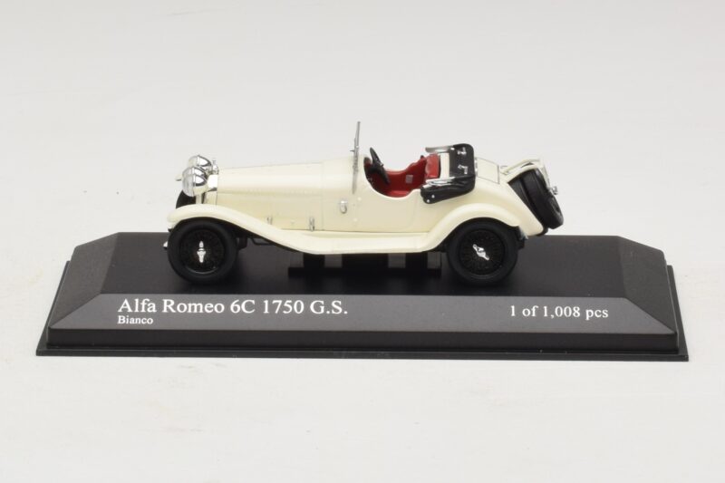 Alfa Romeo 6C 1750 G.S. Blanc Minichamps 1:43 400120430 Métal